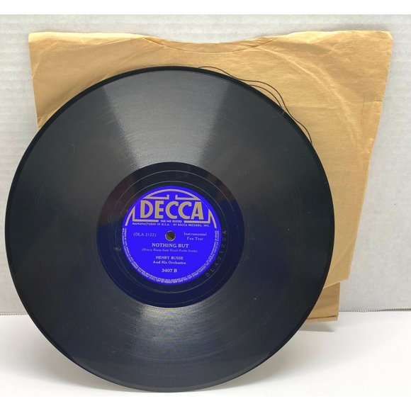 Henry Busse It Serves Me Right 10" Record 78RPM Decca 3407 Nothing But - Picture 5 of 5